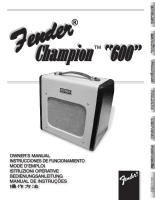 Fender Champion-600 - Owners Manual